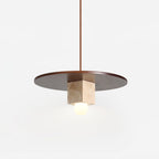Ucariel Géométrique Travertin Pendentif Lumière - Neutralighting