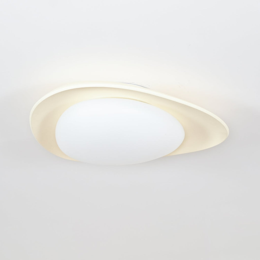 Blex Plafonnier Vert & Beige en Forme de Galet - Neutralighting