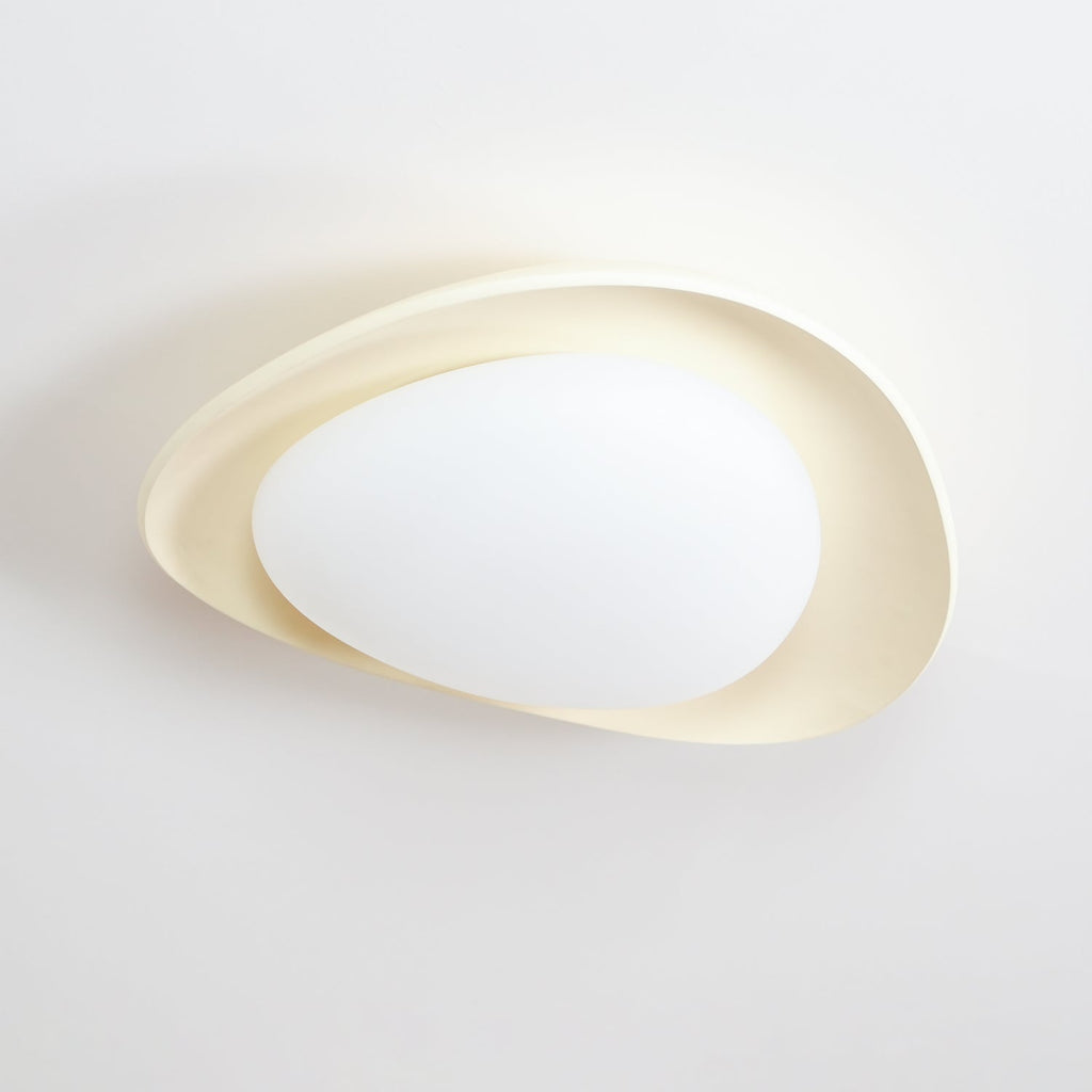Blex Plafonnier Vert & Beige en Forme de Galet - Neutralighting