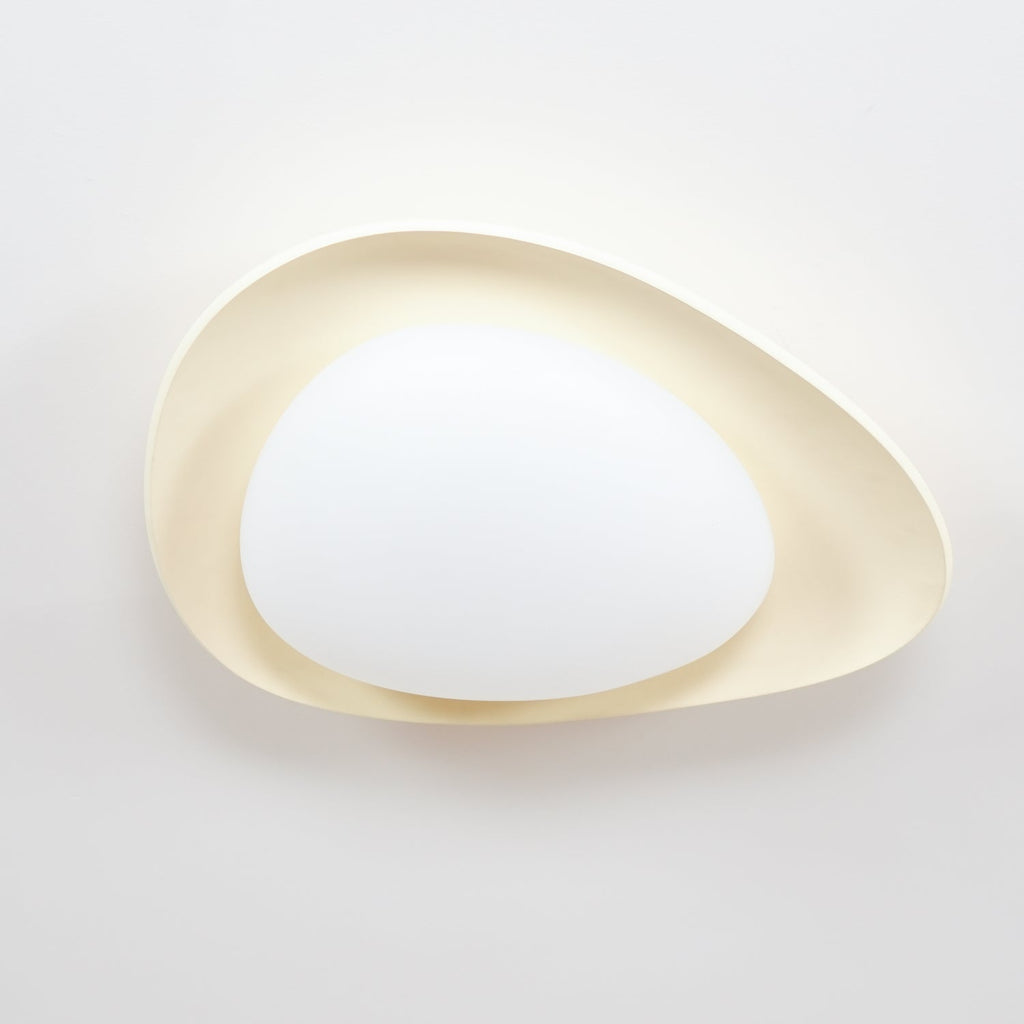 Blex Plafonnier Vert & Beige en Forme de Galet - Neutralighting