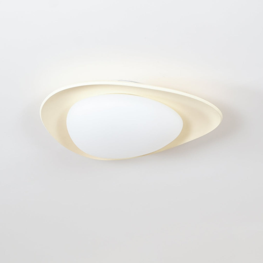Blex Plafonnier Vert & Beige en Forme de Galet - Neutralighting