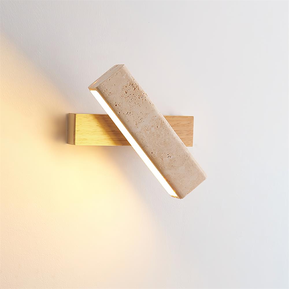 Orbit Applique Murale Rotative Travertin - Neutralighting