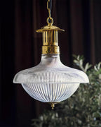 Orvel Clear Ribbed Glass Pendant Lamp - Neutralighting