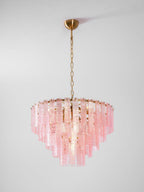 Aurora Lustre Rose Murano Verre Superposé Vintage Luxe - Neutralighting