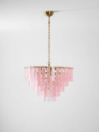 Aurora Lustre Rose Murano Verre Superposé Vintage Luxe - Neutralighting