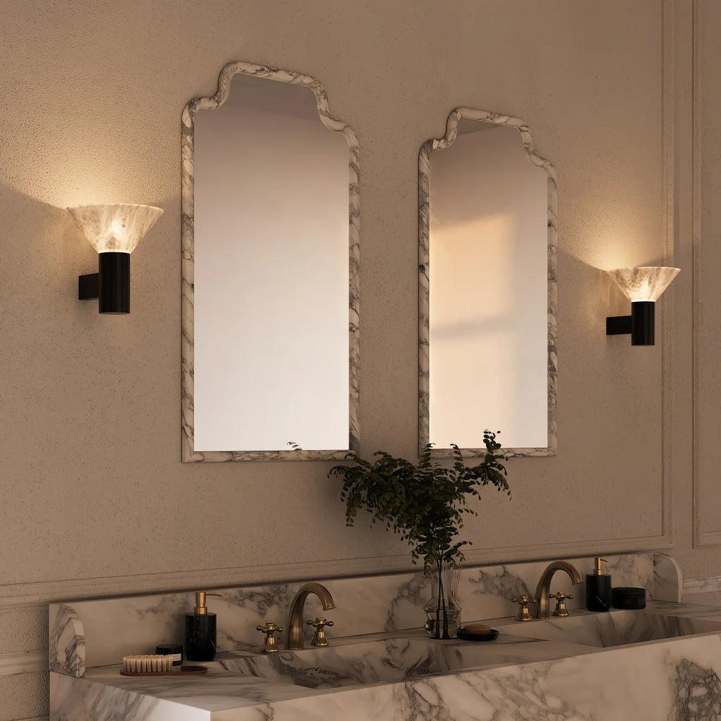 Eurnoria Applique Murale Conique en Albâtre - Neutralighting