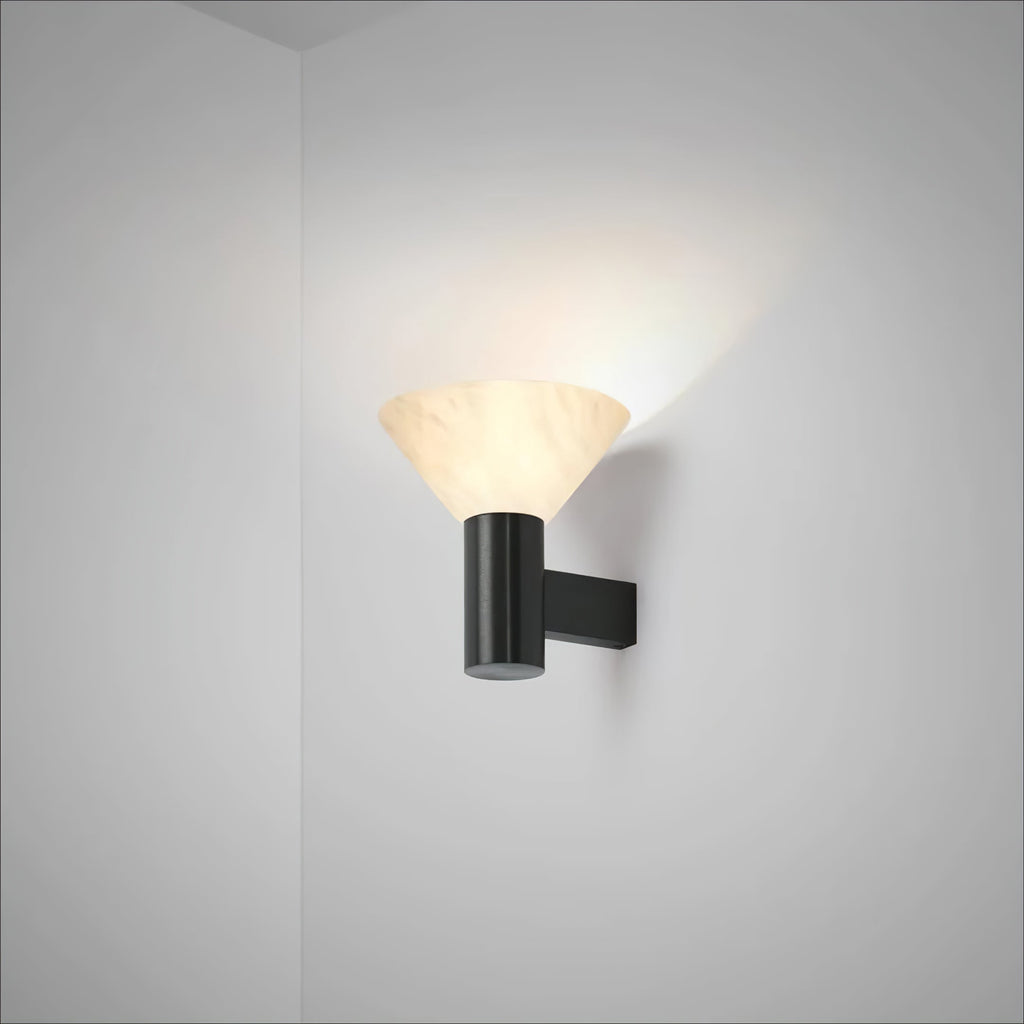 Eurnoria Applique Murale Conique en Albâtre - Neutralighting