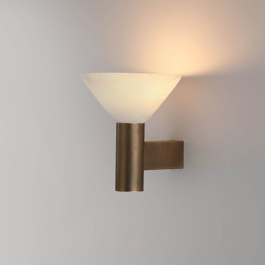 Eurnoria Applique Murale Conique en Albâtre - Neutralighting
