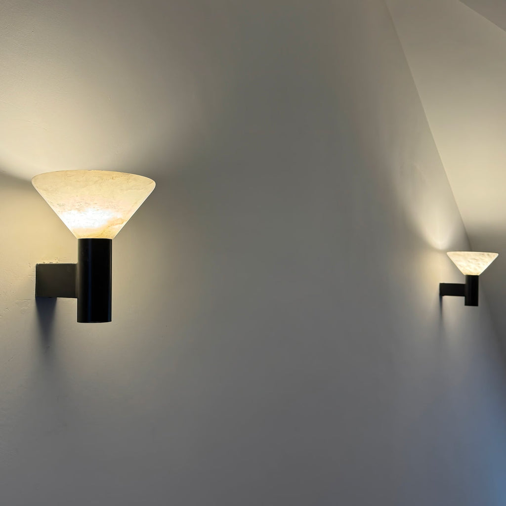 Eurnoria Applique Murale Conique en Albâtre - Neutralighting