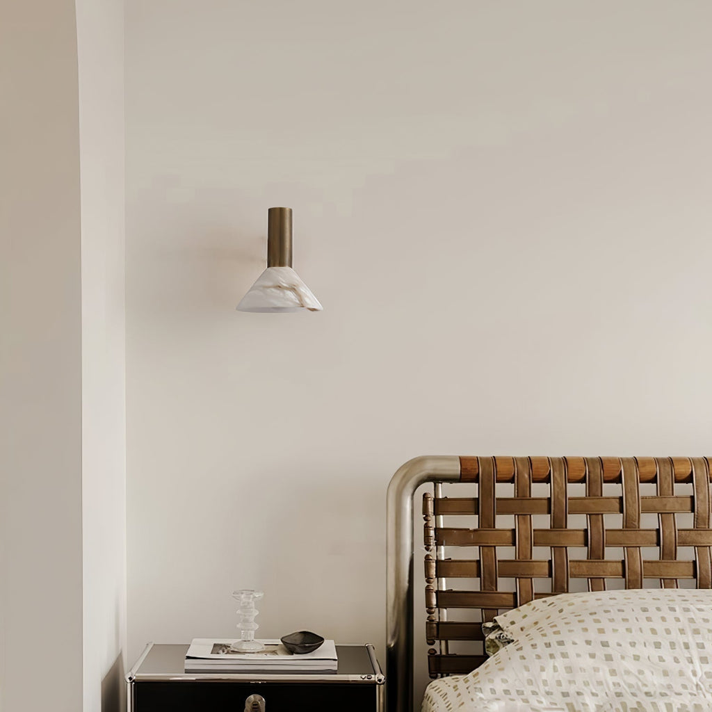 Eurnoria Applique Murale Conique en Albâtre - Neutralighting