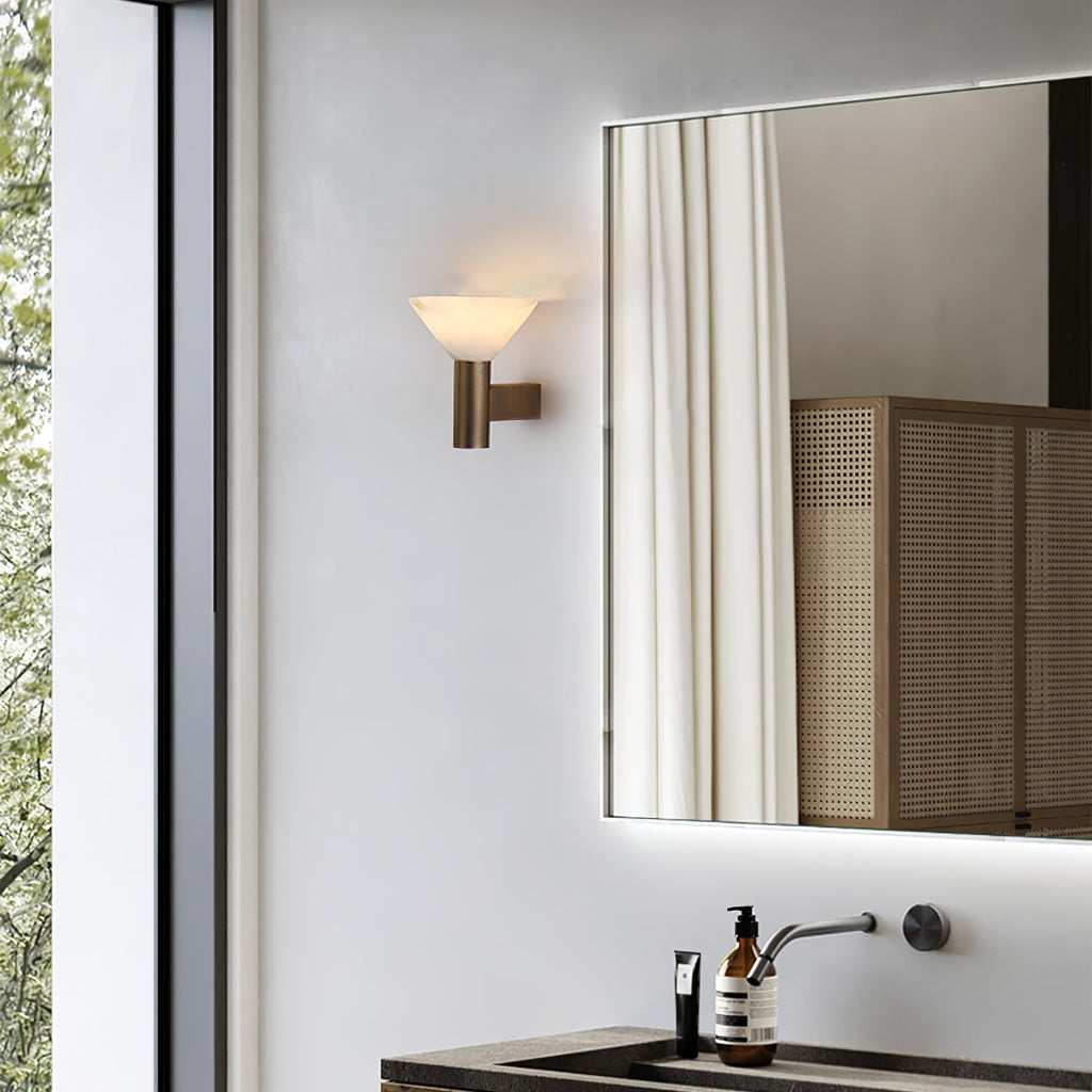 Eurnoria Applique Murale Conique en Albâtre - Neutralighting