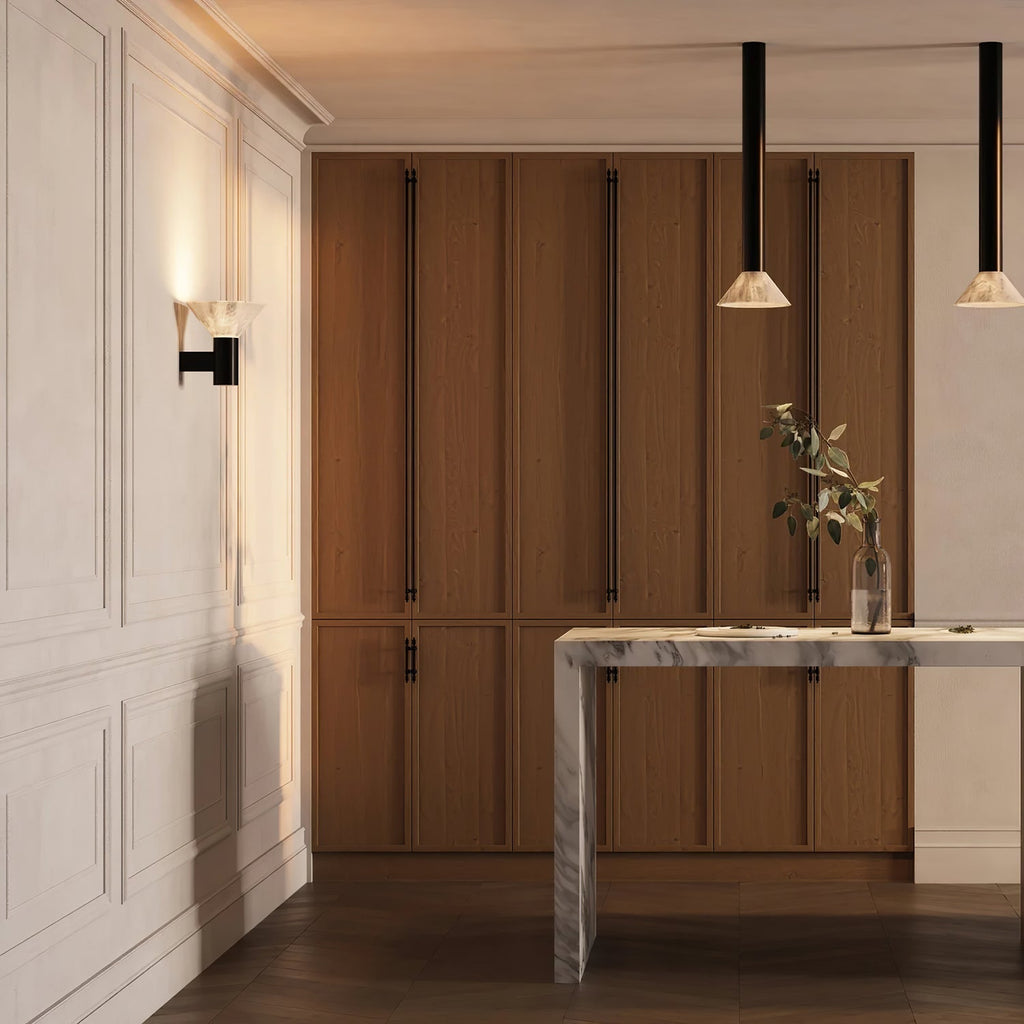 Eurnoria Applique Murale Conique en Albâtre - Neutralighting