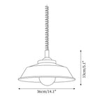Toscot Suspension Émail Abat-jour - Neutralighting