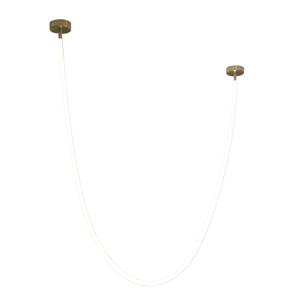 Solara Suspension Courbe Flexible Silicone Laiton - Neutralighting