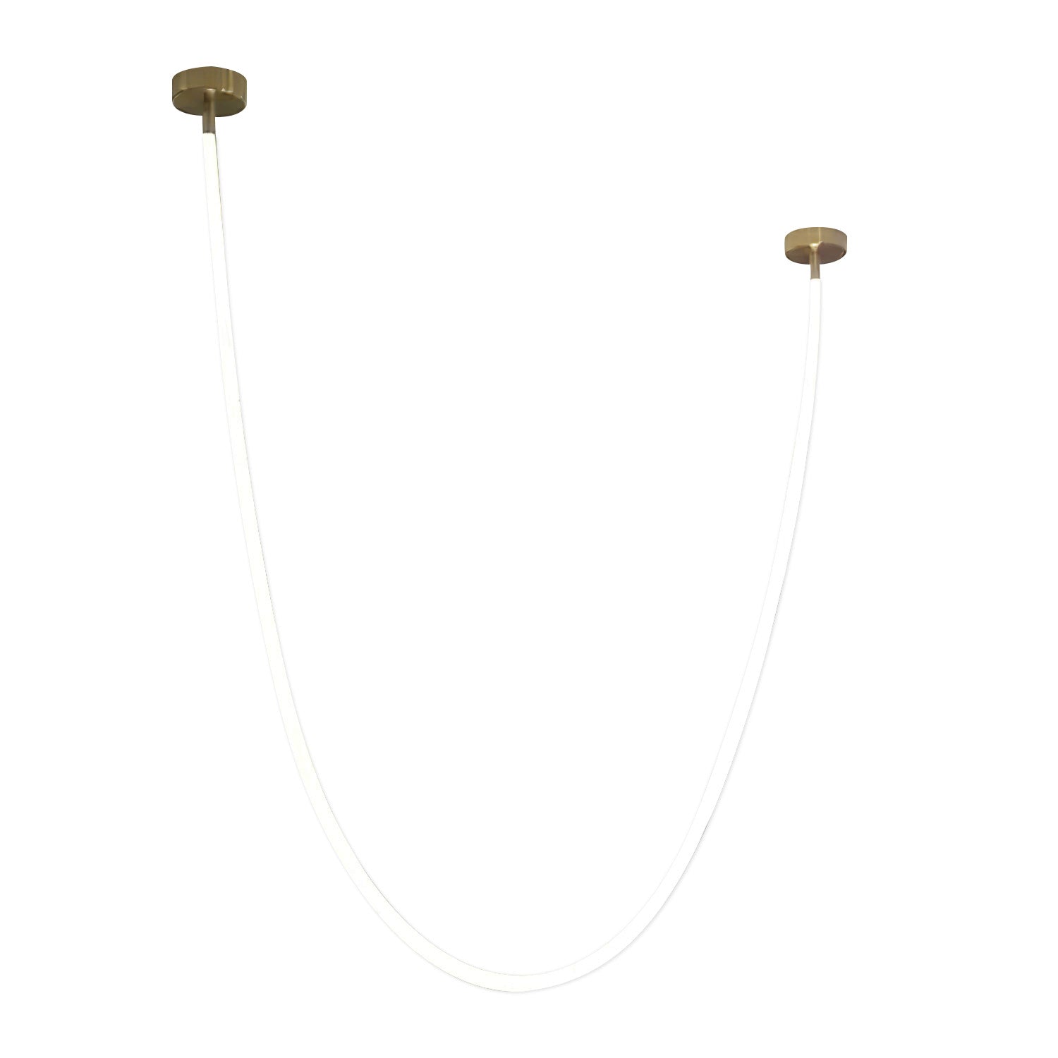 Solara Suspension Courbe Flexible Silicone Laiton - Neutralighting