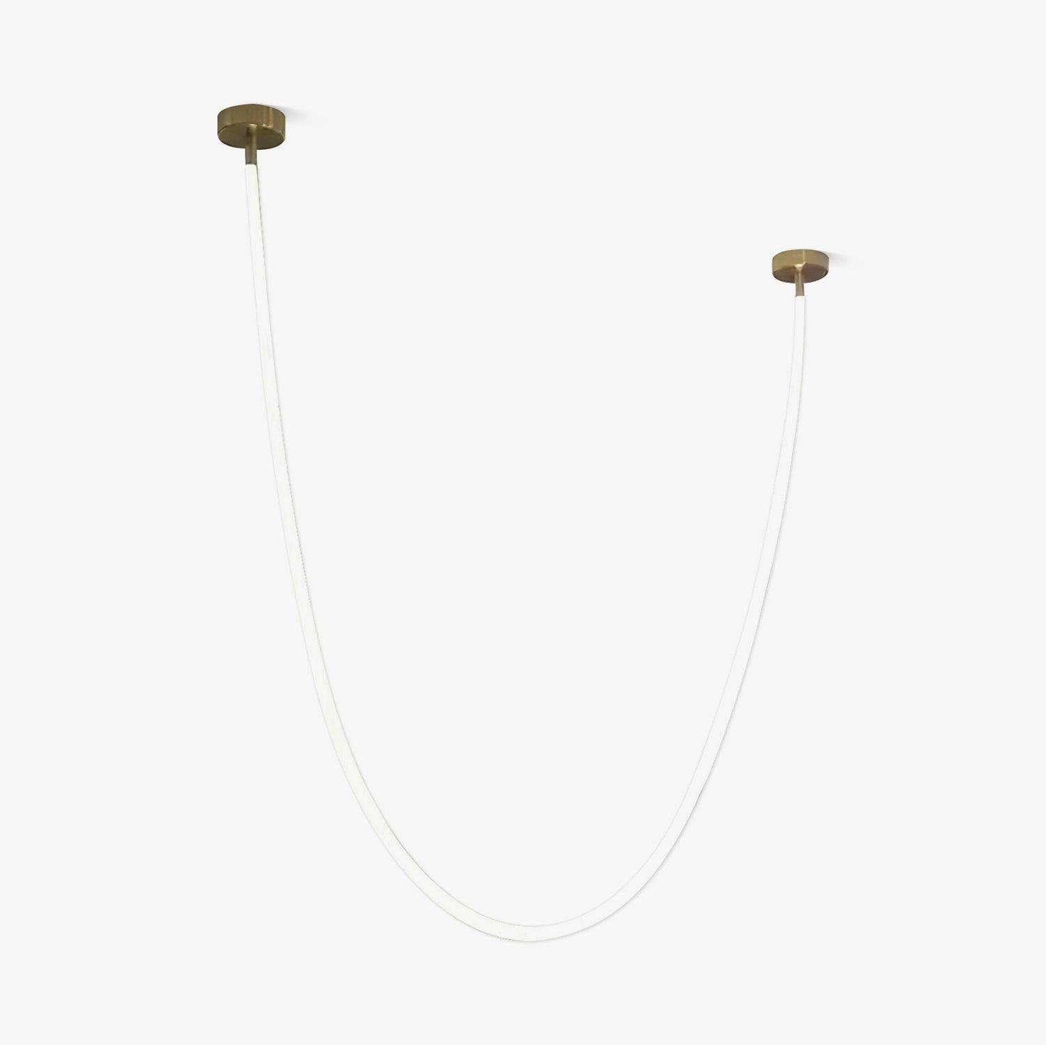 Solara Suspension Courbe Flexible Silicone Laiton - Neutralighting