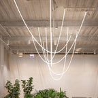 Solara Suspension Courbe Flexible Silicone Laiton - Neutralighting