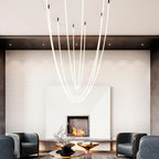 Solara Suspension Courbe Flexible Silicone Laiton - Neutralighting