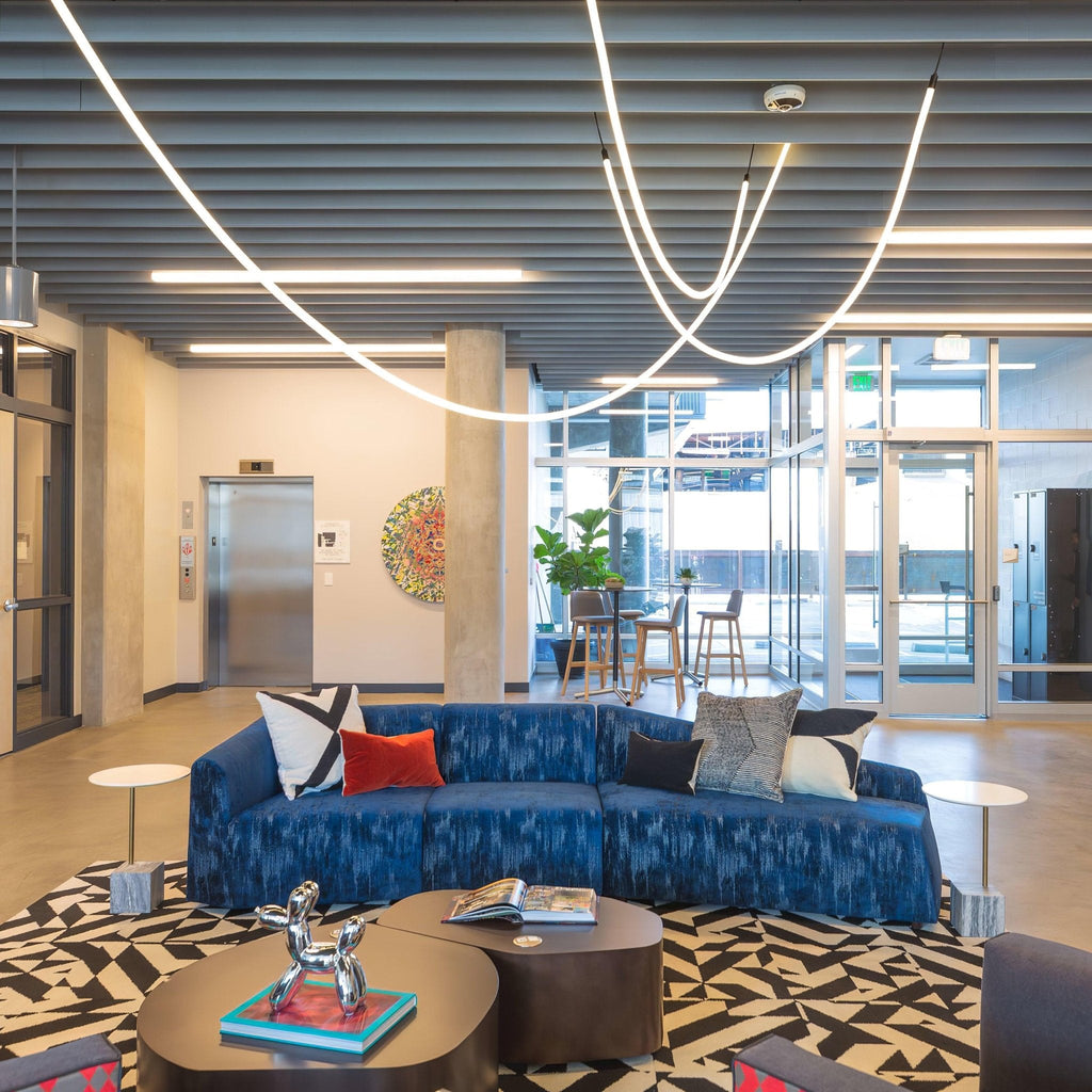 Solara Suspension Courbe Flexible Silicone Laiton - Neutralighting