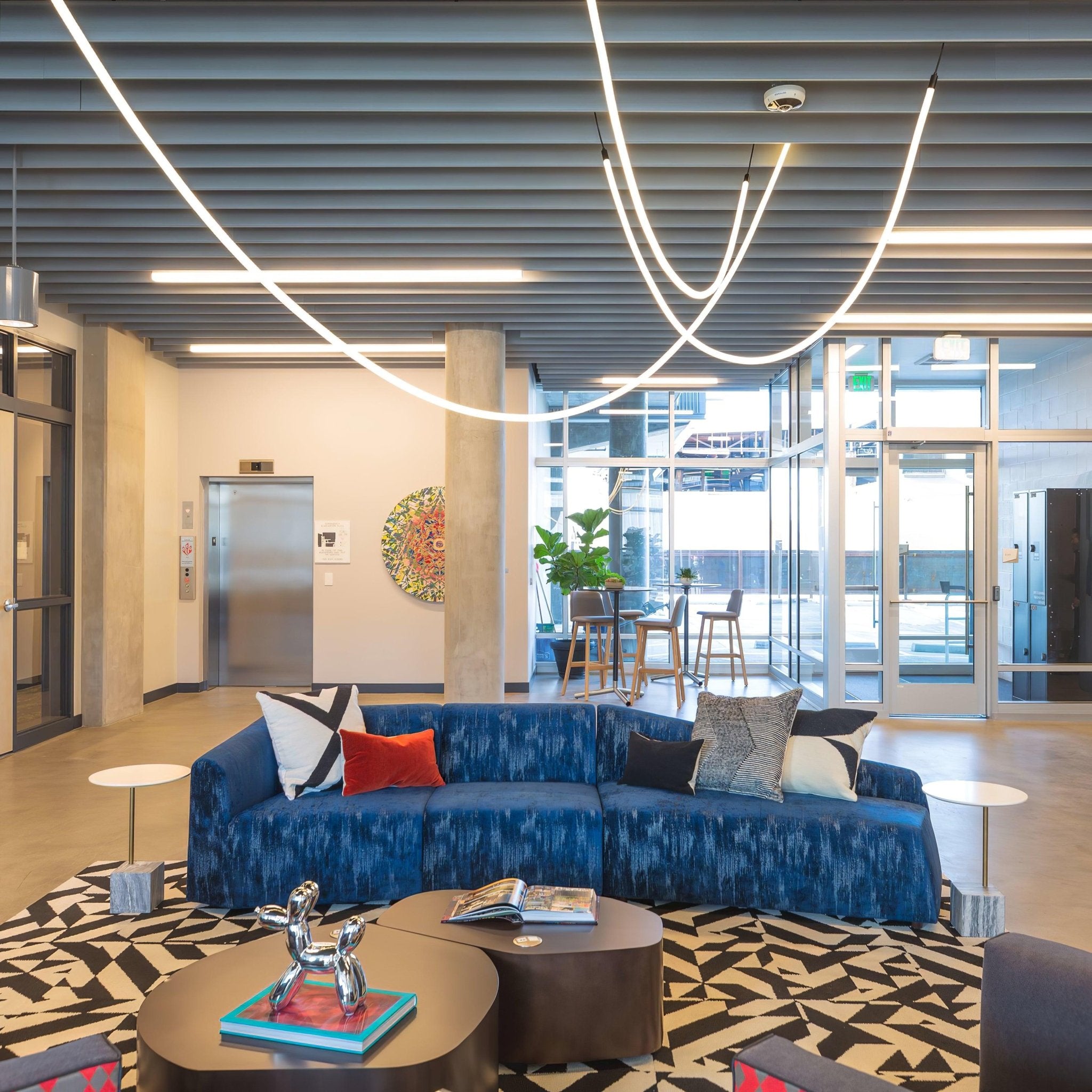 Solara Suspension Courbe Flexible Silicone Laiton - Neutralighting