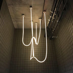 Solara Suspension Courbe Flexible Silicone Laiton - Neutralighting