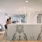 Solara Suspension Courbe Flexible Silicone Laiton - Neutralighting