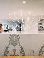 Solara Suspension Courbe Flexible Silicone Laiton - Neutralighting