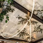 Solara Suspension Courbe Flexible Silicone Laiton - Neutralighting