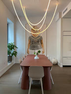 Solara Suspension Courbe Flexible Silicone Laiton - Neutralighting