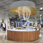 Solara Suspension Courbe Flexible Silicone Laiton - Neutralighting