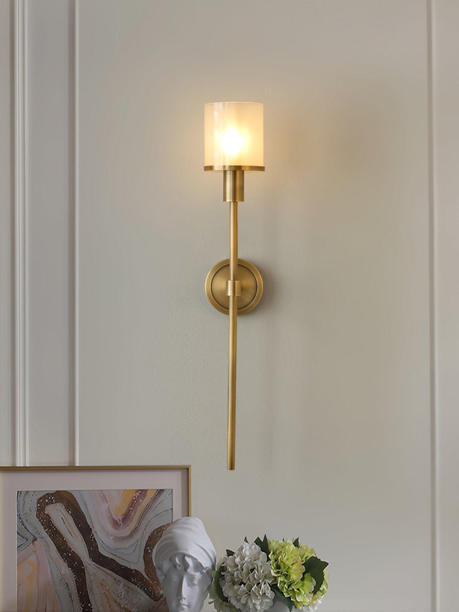 Mycara Applique Murale Classique en Albâtre Art Nordique - Neutralighting