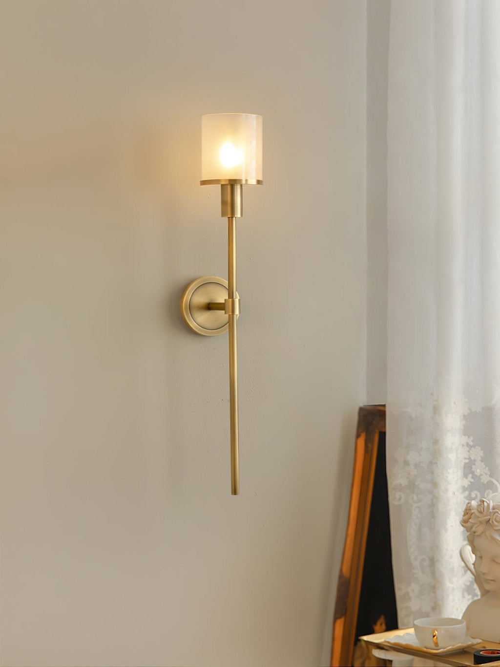 Mycara Applique Murale Classique en Albâtre Art Nordique - Neutralighting