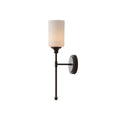 Tracie Ancien Industriel Laiton Verre Applique - Neutralighting