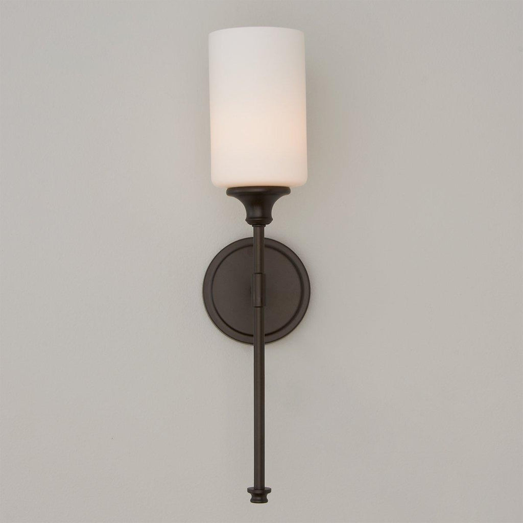 Tracie Ancien Industriel Laiton Verre Applique - Neutralighting