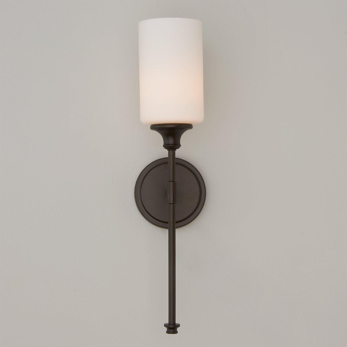 Tracie Ancien Industriel Laiton Verre Applique - Neutralighting