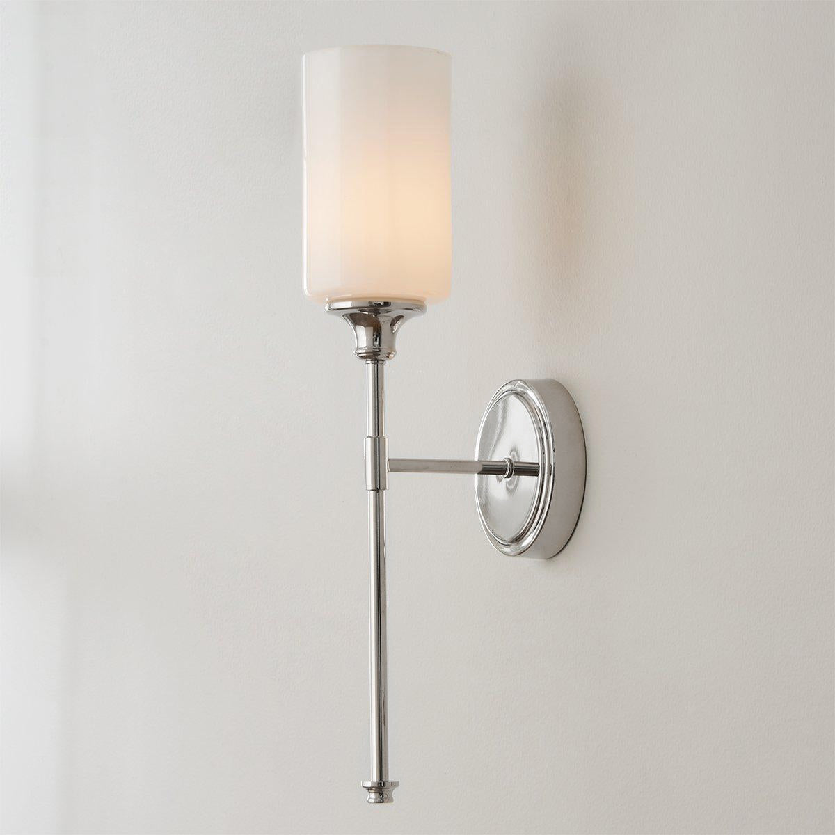 Tracie Ancien Industriel Laiton Verre Applique - Neutralighting