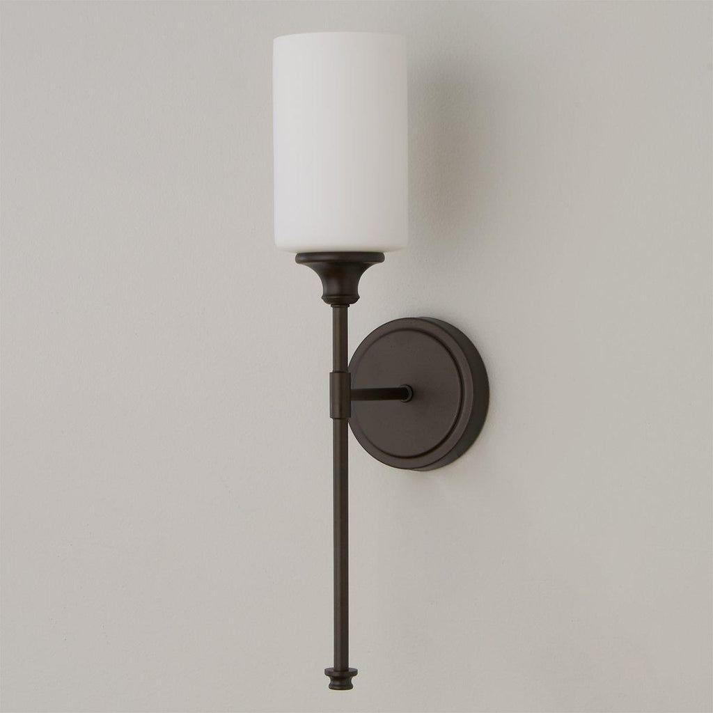 Tracie Ancien Industriel Laiton Verre Applique - Neutralighting