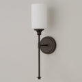 Tracie Ancien Industriel Laiton Verre Applique - Neutralighting