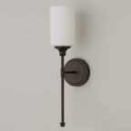 Tracie Ancien Industriel Laiton Verre Applique - Neutralighting
