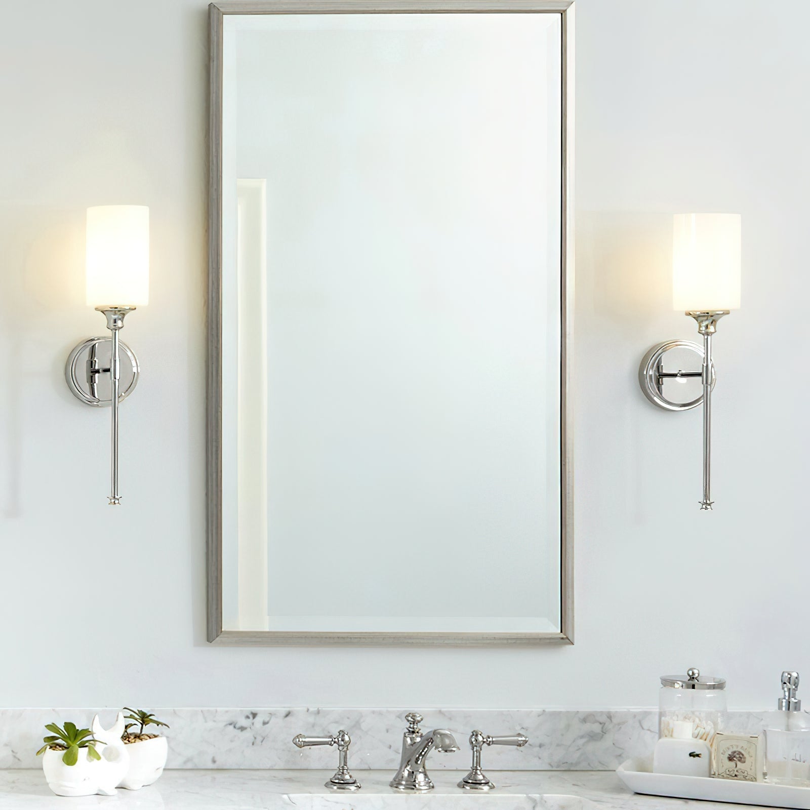 Tracie Ancien Industriel Laiton Verre Applique - Neutralighting