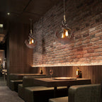Epoch Rétro LED Suspension Bois Métal Verre Salon/Salle À Manger - Neutralighting