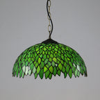 Tiffany Rétro Rond Colorée Suspension Verre Chambre À Coucher/Bar - Neutralighting