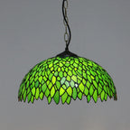 Tiffany Rétro Rond Colorée Suspension Verre Chambre À Coucher/Bar - Neutralighting