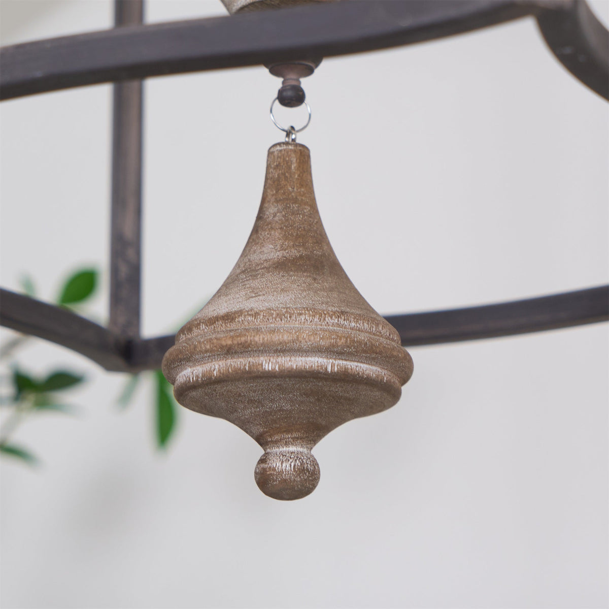 Alirora Traditionnel Volière Sculpté à la Main Bois Lustre - Neutralighting