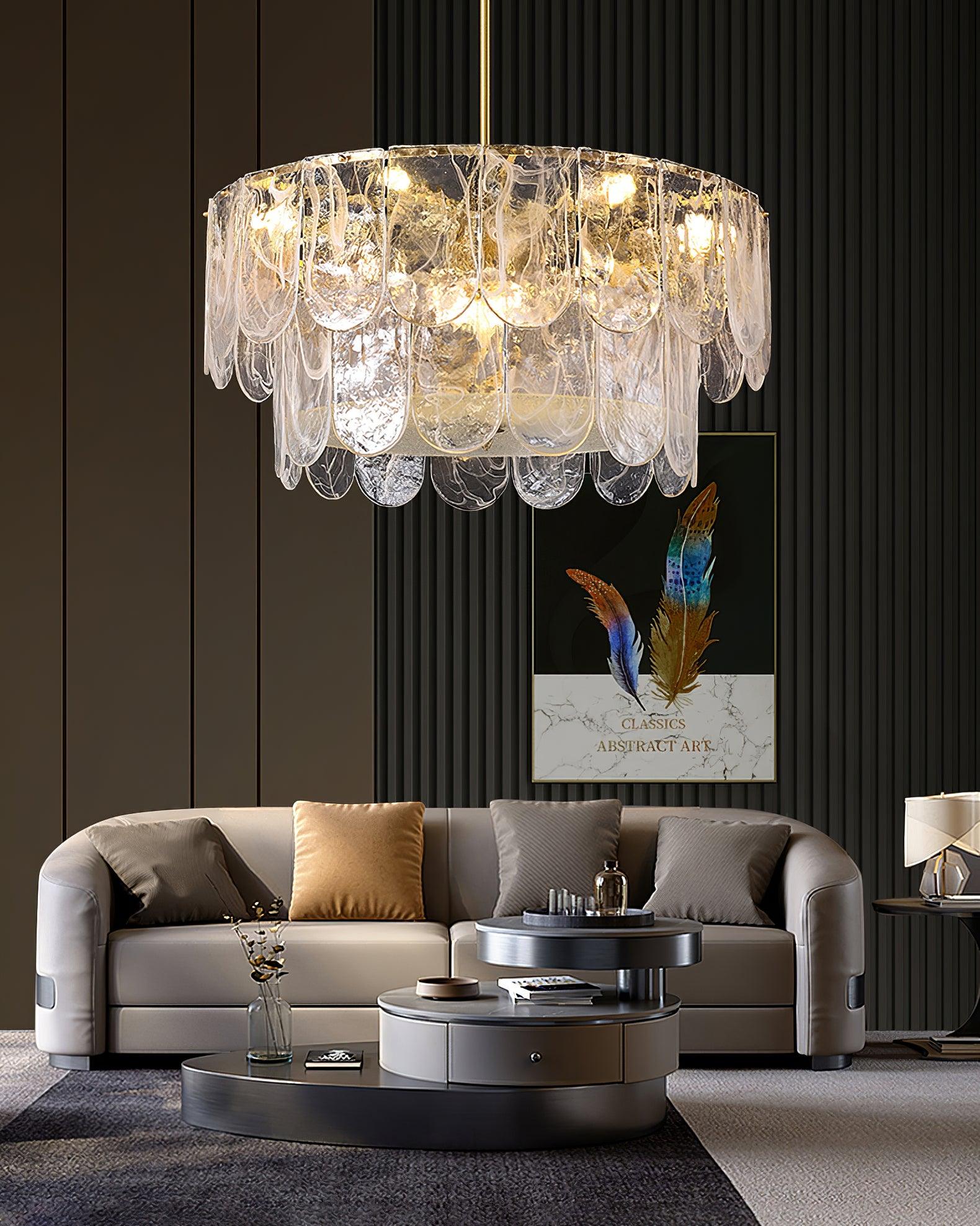 Lustra Chandelier Verre Classique Traditionnel - Neutralighting