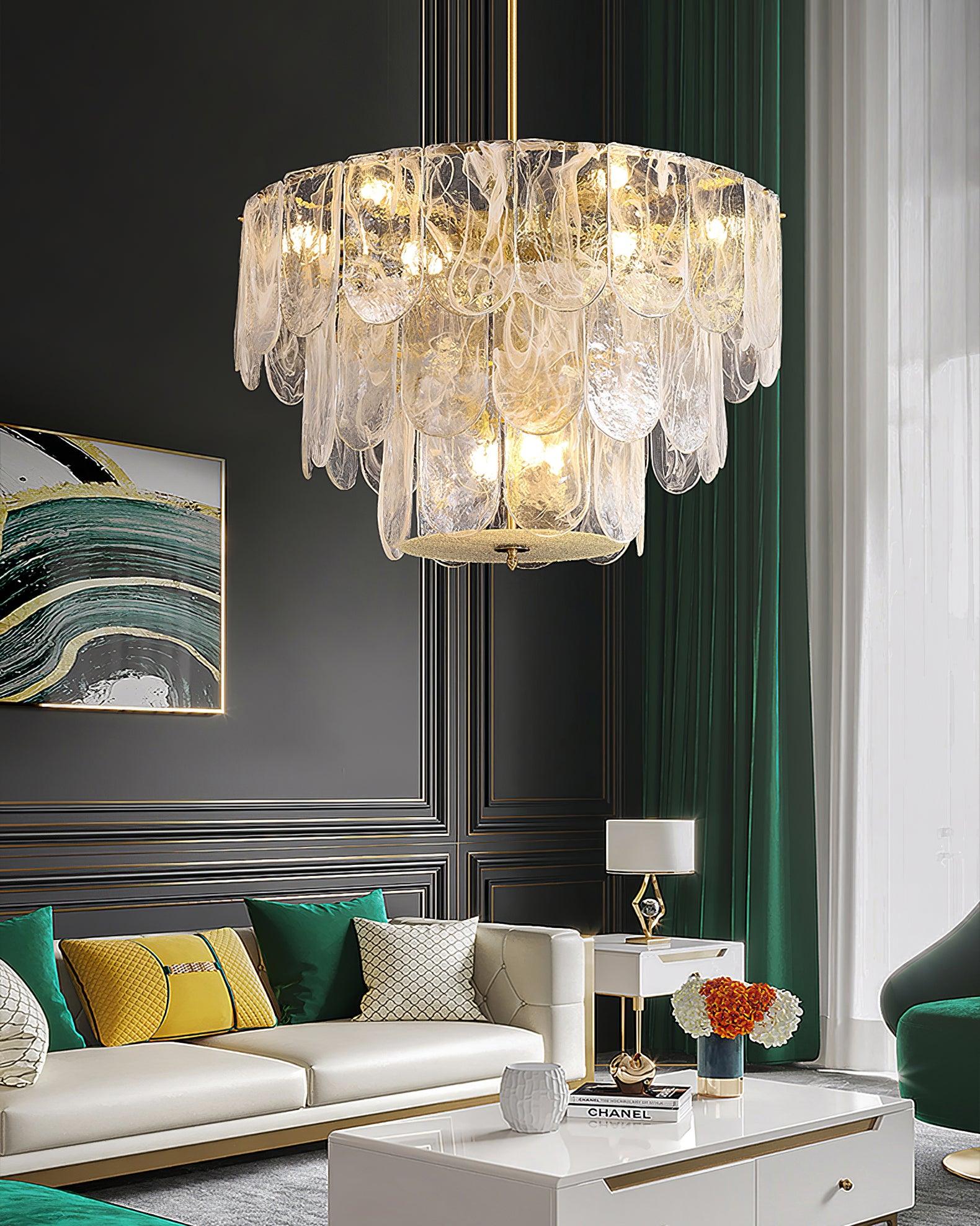 Lustra Chandelier Verre Classique Traditionnel - Neutralighting