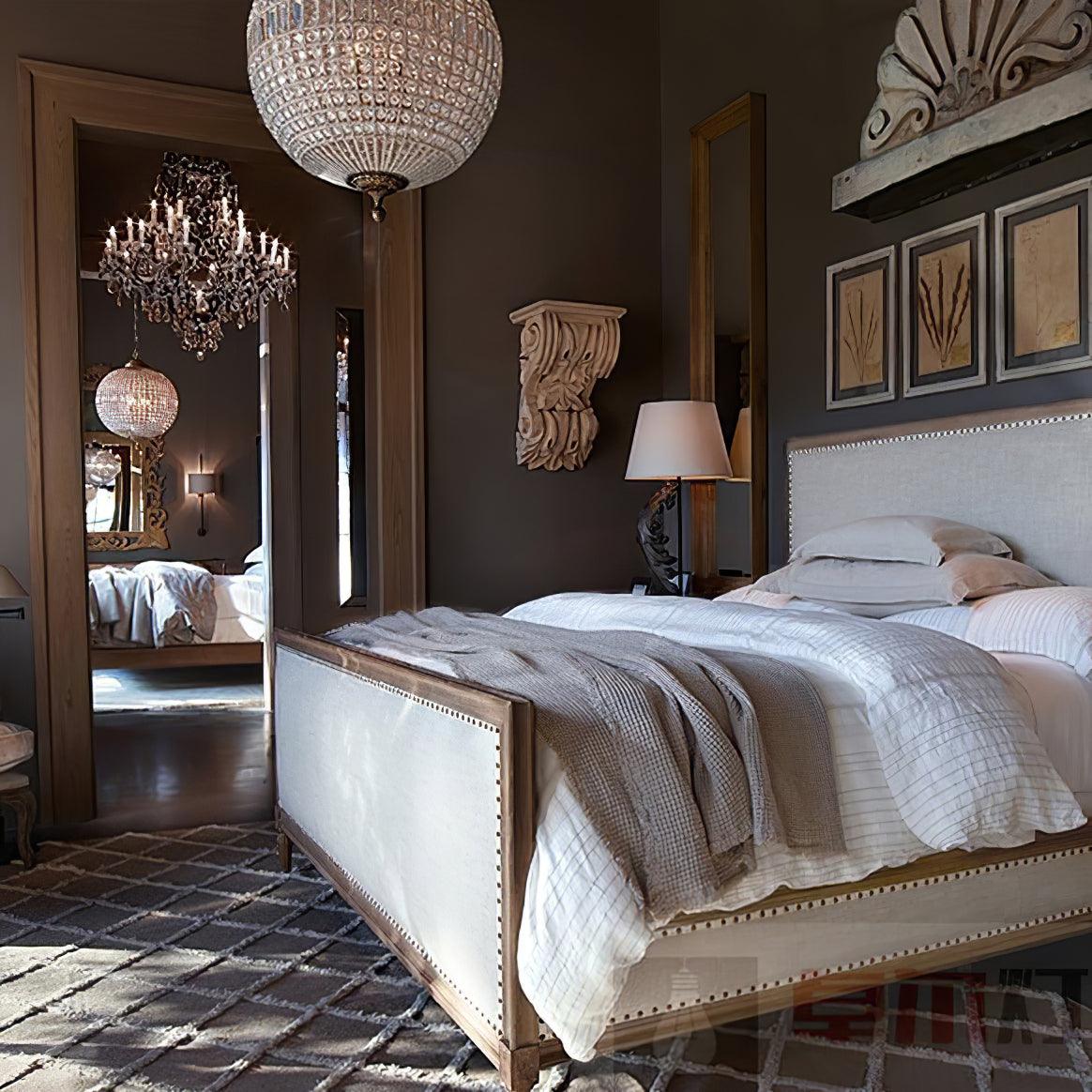 Lustra Chandelier Gold Globe Crystal Vintage - Neutralighting