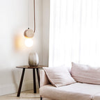 Zosolyra Suspension Double Disque en Travertin - Neutralighting