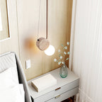 Zosolyra Suspension Double Disque en Travertin - Neutralighting