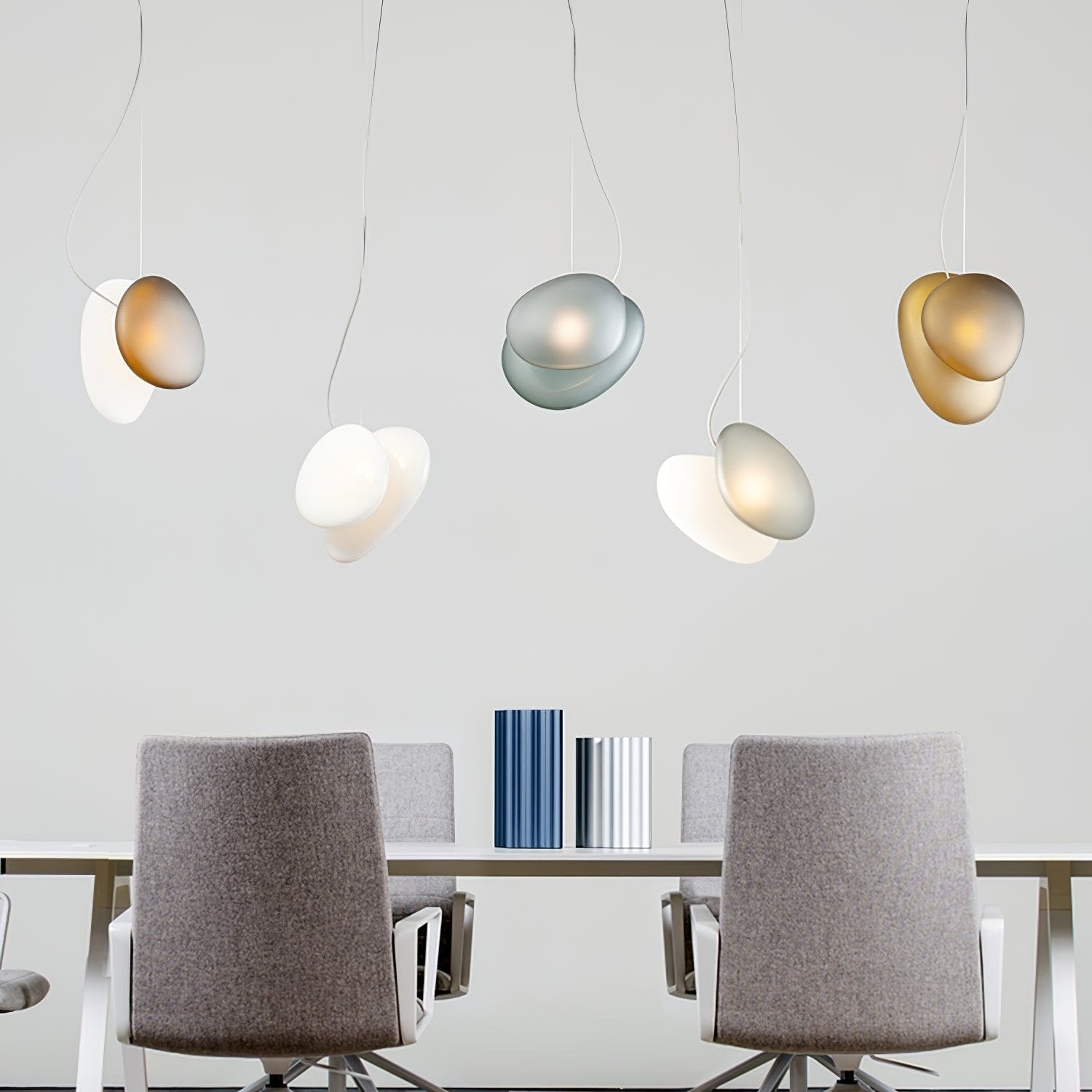 Eclipse Suspension en Verre Givré - Neutralighting